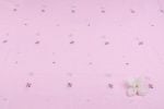 Baby Blossom Pink Woven Design Flowy HandLoom Pure Soft Cotton Fabric - Image 4