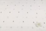 Ivory Pearl Woven Design Flowy HandLoom Pure Soft Cotton Fabric - Image 4