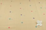 Vanilla Petal Glow Woven Design Flowy HandLoom Pure Soft Cotton Fabric - Image 4
