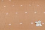 Honey Almond Woven Design Flowy HandLoom Pure Soft Cotton Fabric - Image 4