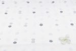 Pearl Dot Ivory Woven Design Flowy HandLoom Pure Soft Cotton Fabric - Image 4