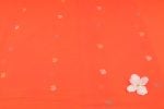 Sunset Coral Glow Woven Design Flowy HandLoom Pure Soft Cotton Fabric - Image 4