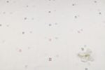 Ivory Rose Mist Woven Design Flowy HandLoom Pure Soft Cotton Fabric - Image 4