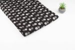 Midnight Noir Bloom Bagru Handblock Printed Cotton Fabric - Image 2