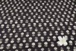 Midnight Noir Bloom Bagru Handblock Printed Cotton Fabric - Image 4