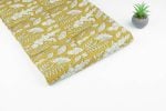 Mustard Meadow Bagru Handblock Printed Cotton Fabric - Image 2