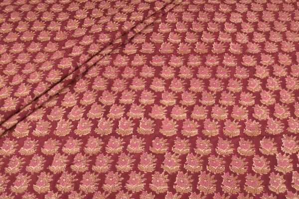 Authentic Bagru Handblock Printed Pure Soft Cotton Fabric