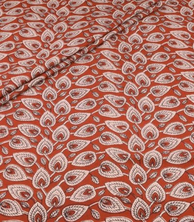 Authentic Bagru Handblock Printed Pure Soft Cotton Fabric