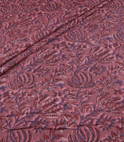 Authentic Bagru Handblock Printed Pure Soft Cotton Fabric