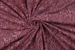 Mauve Heirloom Bagru Handblock Printed Cotton Fabric - Image 3