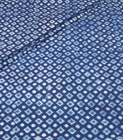 Authentic Bagru Handblock Printed Pure Soft Cotton Fabric