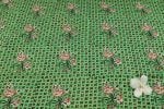 Mint Meadow Bloom Floral Handblock Printed 100% Pure Soft Cotton Fabric - Image 4