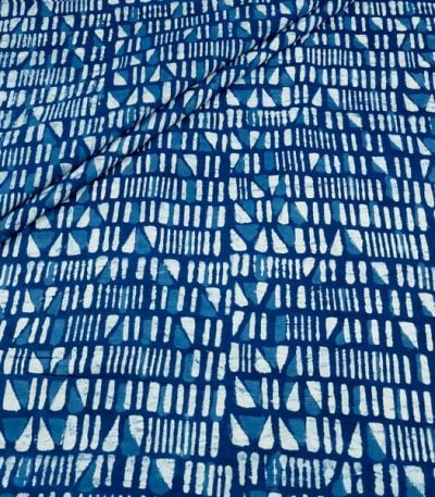 Authentic Bagru Handblock Printed Pure Soft Cotton Fabric