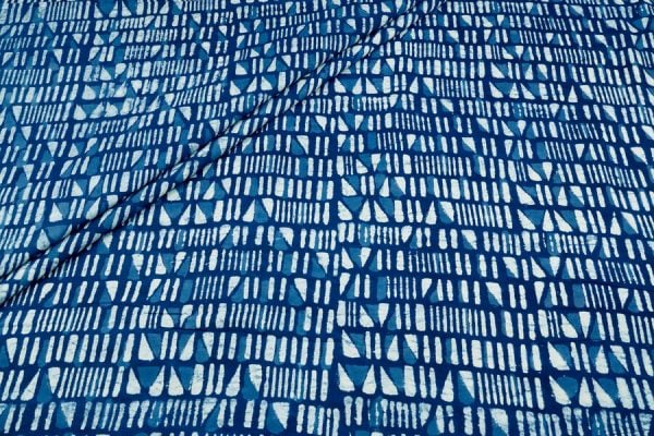 Authentic Bagru Handblock Printed Pure Soft Cotton Fabric