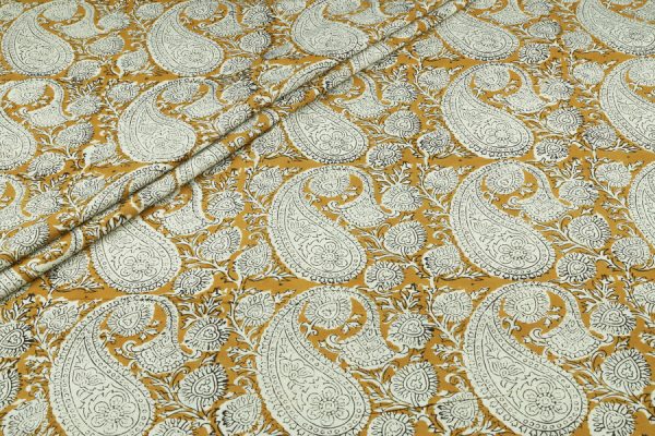 Authentic Bagru Handblock Printed Pure Soft Cotton Fabric