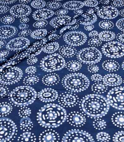 Authentic Bagru Handblock Printed Pure Soft Cotton Fabric