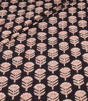 Authentic Bagru Handblock Printed Pure Soft Cotton Fabric