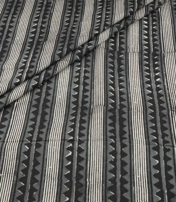 Authentic Bagru Handblock Printed Pure Soft Cotton Fabric