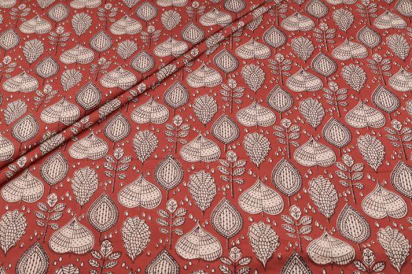 Authentic Bagru Handblock Printed Pure Soft Cotton Fabric