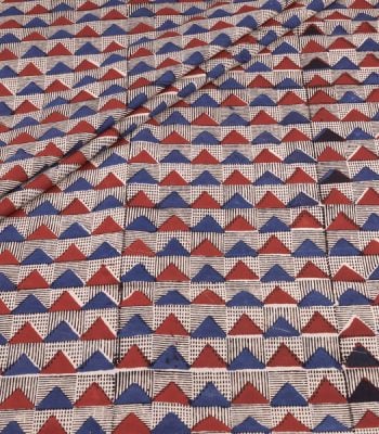 Authentic Bagru Handblock Printed Pure Soft Cotton Fabric