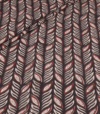 Authentic Bagru Handblock Printed Pure Soft Cotton Fabric