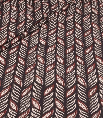Authentic Bagru Handblock Printed Pure Soft Cotton Fabric