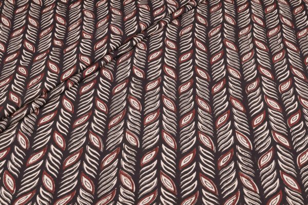 Authentic Bagru Handblock Printed Pure Soft Cotton Fabric