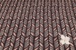 Cocoa Leaf Elegance Bagru Handblock Printed Cotton Fabric - Image 4