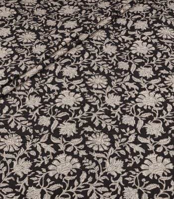 Authentic Bagru Handblock Printed Pure Soft Cotton Fabric