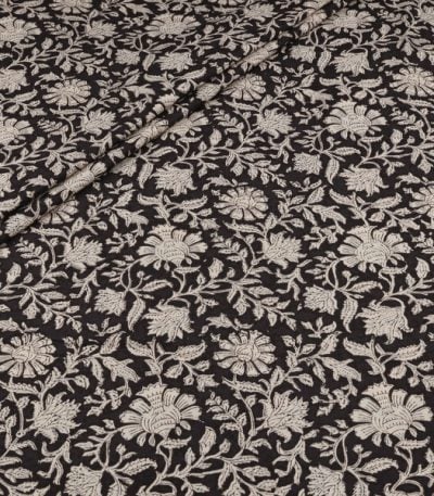 Authentic Bagru Handblock Printed Pure Soft Cotton Fabric