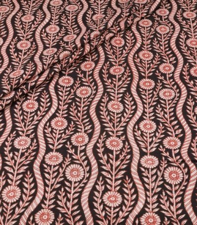 Authentic Bagru Handblock Printed Pure Soft Cotton Fabric