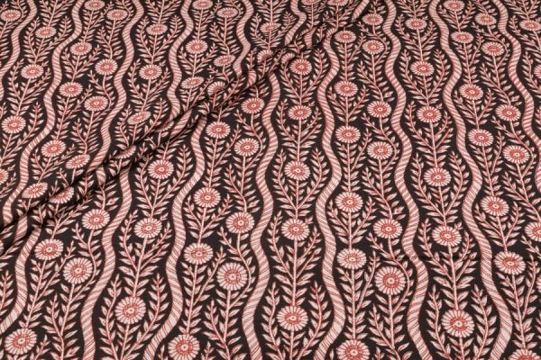 Authentic Bagru Handblock Printed Pure Soft Cotton Fabric