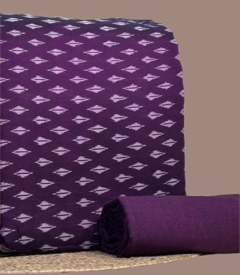 Authentic Mercerised Ikkat with Handloom woven 100% Pure Cotton Ikat Fabric