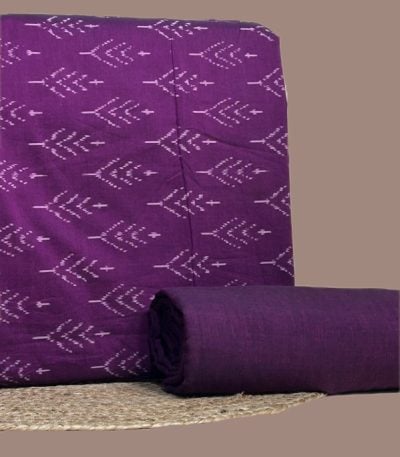 Authentic Mercerised Ikkat with Handloom woven 100% Pure Cotton Ikat Fabric