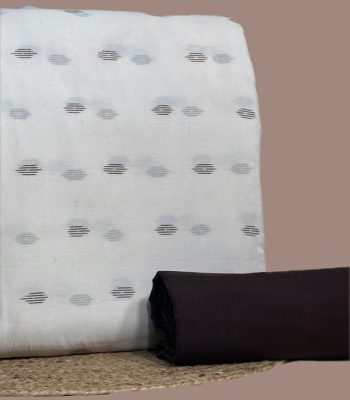 Authentic Mercerised Ikkat with Handloom woven 100% Pure Cotton Ikat Fabric