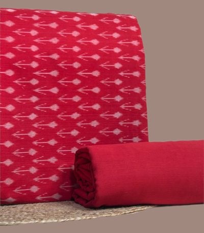 Authentic Mercerised Ikkat with Handloom woven 100% Pure Cotton Ikat Fabric