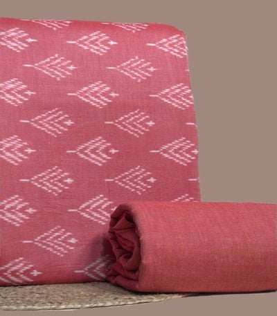 Authentic Mercerised Ikkat with Handloom woven 100% Pure Cotton Ikat Fabric