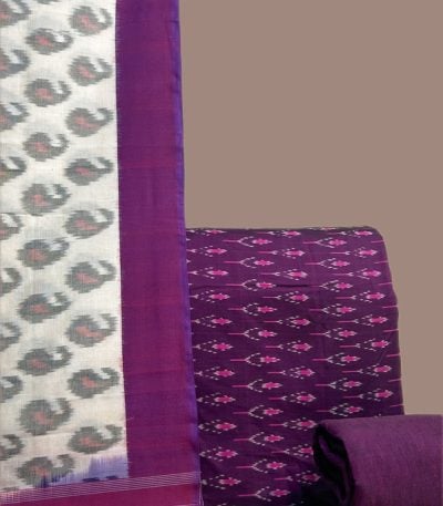 Authentic Mercerised Ikkat with Handloom Woven