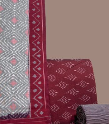 Authentic Mercerised Ikkat with Handloom Woven