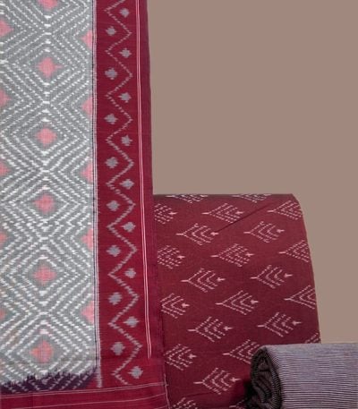 Authentic Mercerised Ikkat with Handloom Woven