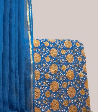 Authentic HandBlock Sanganeri Printed
