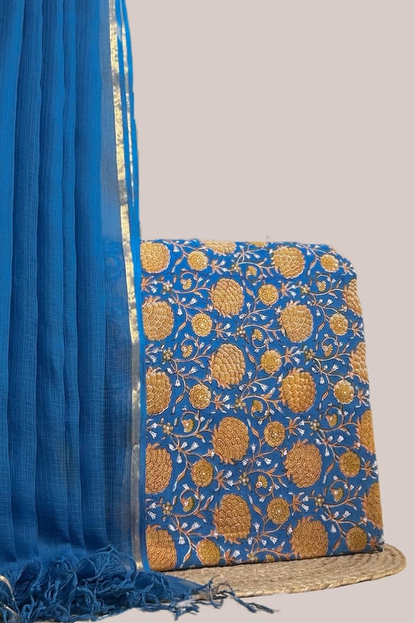 Authentic HandBlock Sanganeri Printed