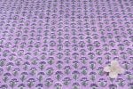 Lavender Floral Buti Pure Soft Cotton HandBlock Printed Fabric - Image 4