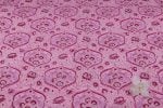 Candy Pink Berry Jaal Pure Soft Cotton HandBlock Printed Fabric - Image 4