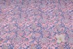 Blush Jaal Pure Soft Cotton HandBlock Printed Fabric - Image 4