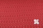 Crimson Ikat Diamond Handloom Mercerised Cotton Fabric - Image 4