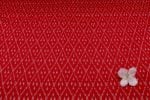 Crimson Ikat Diamond Handloom Mercerised Cotton Fabric - Image 4