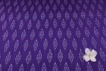 Violet Red Ikat Arrow Handloom Mercerised Cotton Fabric - Image 4