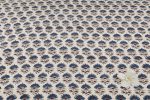 Natural White Floral Buti Ajrakh Pure Soft Cotton HandCrafted Fabric - Image 4