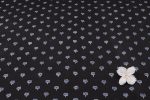 Charcoal Black Tulip Buti Ajrakh Pure Soft Cotton HandCrafted Fabric - Image 4